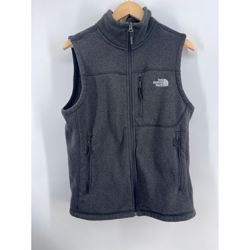 The North Face Mens Gordon Lyons Full Zip Fleece Vest Gray M Outdoors Active